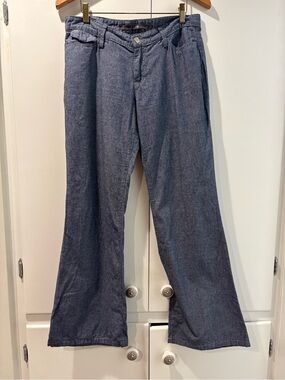 Joe's Jeans Women Chambray Pants in Blue Cotton 28